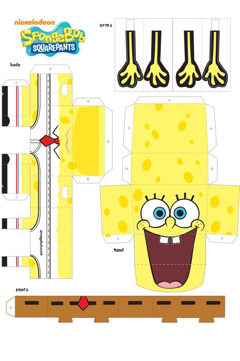 Spongebob Activities For Kids, Cut Out Crafts For Kids, Spongebob Crafts For Kids, Spongebob Decorations Diy, Spongebob Diy, Spongebob Popsicle, Diy Spongebob, Spongebob Crafts, Spongebob Theme