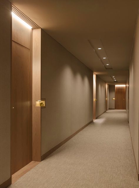 Hotel Corridor Design, Apartment Corridor, Hotel Corridor, Hotel Hallway, Corridor Design, Lobby Interior Design, Corridor Lighting, Hotel Door, Hotel Room Design