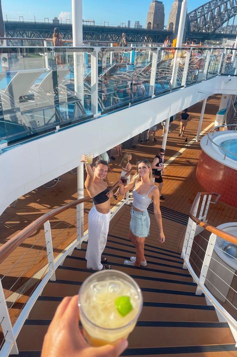 Insta Photo Ideas Cruise, Cruise Ship Dancer Aesthetic, Best Friend Cruise Pictures, Cruise Aesthetic Friends, Cruise With Friends Aesthetic, Cruise Pics With Friends, Cruise With Best Friend, Cruise Dancer, Cruise Vision Board