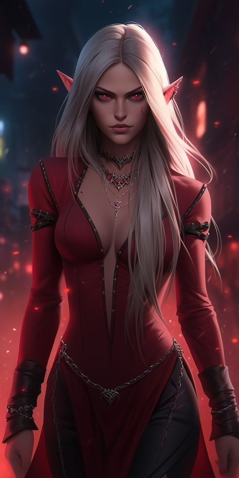 Character art created with Midjourney Ai #Artwork #Character #Fantasy Blood Elf Female, Female Elf Art, Elf Concept Art, Dark Elf Woman, Dark Elf Female, Elf Characters, Blood Elf, Rare Features, Female Elf