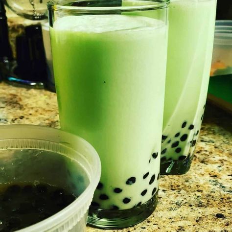 Honeydew Boba Tea, Taro Milk Tea Recipe, Taro Smoothie, Honeydew Milk Tea, Milk Tea Recipe, Boba Smoothie, Rose Milk Tea, Taro Milk Tea, Melon Tea