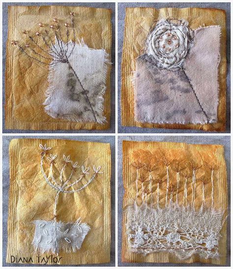 by Diana Taylor, Velvet Moth Studio: Tea Bag Art and Recuperation#c7699517491513349774#c7699517491513349774 Tea Bag Art Tutorial, Painting Tea Bags, How To Paint On Tea Bags, Used Tea Bags Art, Using Tea Bags In Junk Journals, Teabag Art, Used Tea Bags, Tea Bag Art, Paper Artsy