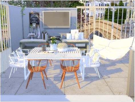 The Sims Resource - Cozy White 2 Sims 4 Beach Furniture, Sims 4 Cc Outdoor Furniture Patreon, Sims 4 Beach Furniture Cc, The Sims Resource Decor, Sims 4 Cc Outdoor Decor, Sims 4 Outside Decor, Sims 4 Outdoor Furniture Cc, Sims 4 Cc Outdoor Furniture, Sulani House