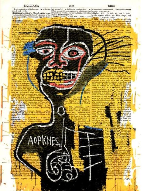 Jm Basquiat, Poster Art Illustration, Jean Michel Basquiat Art, Basquiat Paintings, Street Murals, Basquiat Art, Soyut Sanat Tabloları, Office Home Decor, Cat Air