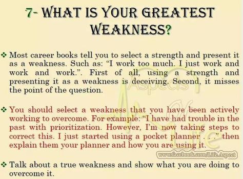 Greatest weakness job interview Weakness Interview, Job Interview Prep, Job Interview Answers, Interview Help, Job Interview Preparation, Job Interview Advice, Job Searching, Job Hunting Tips, Job Tips