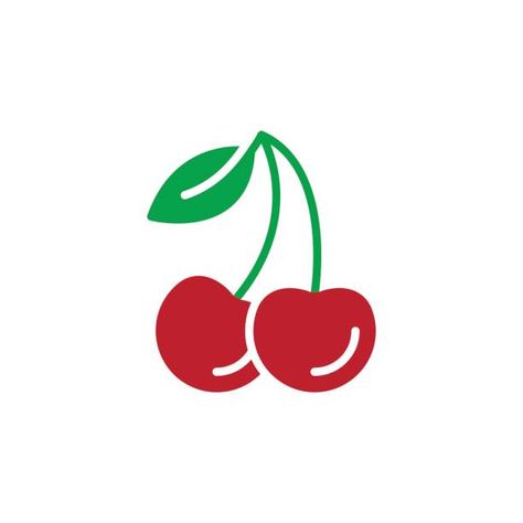 Cherry Illustration, Cherry Tattoos, Fruit Packaging, Cricut Projects Vinyl, Baby Store, Aesthetic Stickers, Punch Needle, Cricut Projects, Cute Drawings