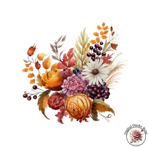 Watercolor Autumn Bouquet Clipart: Leaves and Orange Burgundy Flowers for Fall Crafting and Decor for Scrapbooking and Invitation https://digitalduskyrose.etsy.com/listing/1780927239 Embrace the warmth of the fall season with our Watercolor Autumn Bouquet Clipart collection. This set features beautifully illustrated bouquets of leaves and orange burgundy flowers, perfect for adding a touch of autumnal charm to your crafting projects. Ideal for scrapbooking, card making, invitations, and sea... Fall Invitations, Flowers For Fall, Autumn Bouquets, Igcse Art, Bouquet Clipart, Fall Crafting, Autumn Bouquet, Autumn Invitations, Colors Of Autumn