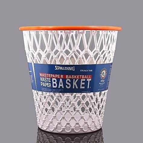 Nba Design, Spalding Basketball, Basketball Bedroom, Basketball Room, Wastepaper Basket, Sport Bedroom, Basketball Theme, Basketball Party, Basketball Net