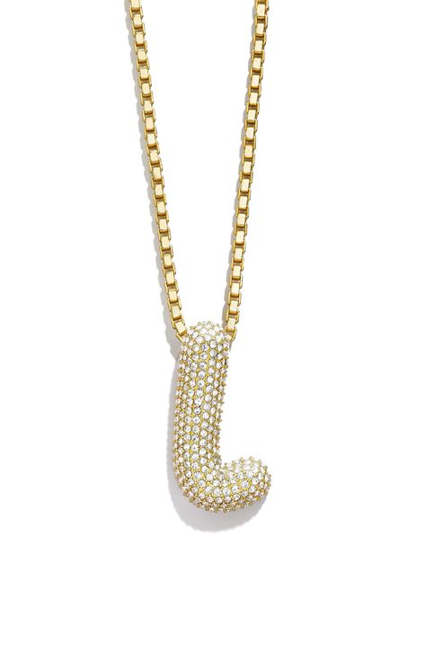 BaubleBar Pavé Crystal Bubble Initial Pendant Necklace available at #Nordstrom Bauble Bar, Bubble Necklaces, Initial Pendant Necklace, Initial Pendant, Initial Necklace, Cute Jewelry, Initials, Bubbles, Nordstrom