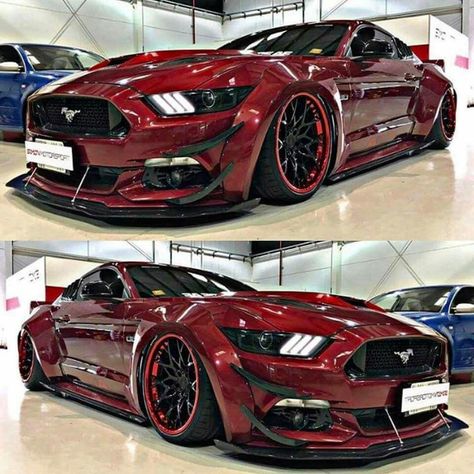 Sweet looking Mustang Kereta Sport, Auto Jeep, Red Mustang, Lamborghini Veneno, Pagani Huayra, Chrome Wheels, Mustang Cars, Lamborghini Gallardo, Expensive Cars