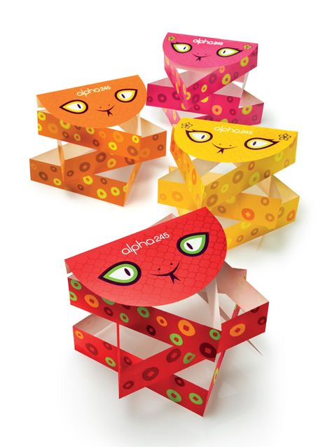 Alpha245 Angpow by Nic Soh, via Behance Snake Packaging Design, Snake Red Packet, Box Character, New Year Packages, Snake Red, Chinese New Year Gift, Cash Gifts, Chinese New Year Gifts, Paper Engineering