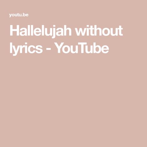 Hallelujah without lyrics - YouTube The Nativity, Mel Gibson, The Passion, Video Clips, Video Clip, The Bible, Gibson, Nativity, Bible