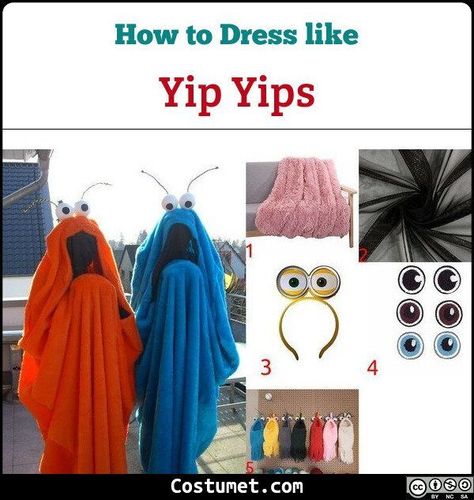 Yip Yips Martian (Sesame Street) Costume Sesame Street Martians Costume, Yip Yip Martians Costumes, Yip Yip Costume Diy, Sesame Street Costume Ideas, Sesame Street Martians, Diy Sesame Street Costume, Muppet Costumes, Sesame Street Costume, Yip Yip Costume