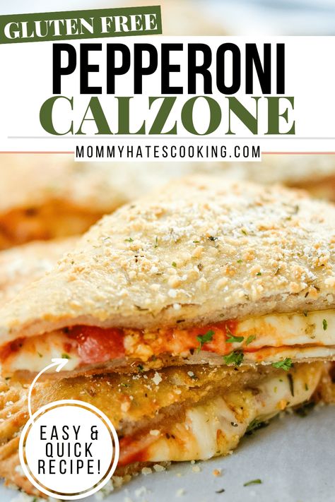 Easy Gluten-Free Calzone Recipe Gluten Free Calzone Recipe, Gluten Free Calzone, Gluten Free Pizza Dough, Homemade Crust, Gluten Free Dough, Calzone Recipe, Making Homemade Pizza, Pizza Crust Recipe, Best Gluten Free Recipes