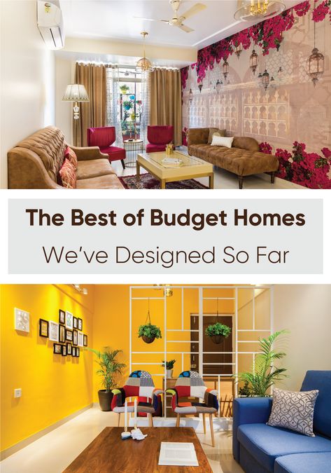 You do not have to blow up your saving on getting interiors for your home. These budgeted homes will tell you why! Low Budget Home Interior, Low Budget House Decor, Small House Interior Indian, Low Budget Interior Ideas, Low Budget Home Decor Indian, Nude Sofa, Low Budget Home Decor, Indian Style Living Room, Small Residence