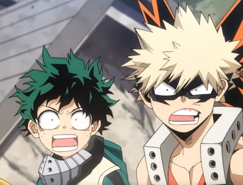 Bakugou And Deku, Mha Pfps, Bakugo And Deku, Mha Pfp, Wonder Duo, Mha Pics, Bakugo X Deku, Duos Icons, Mha Memes