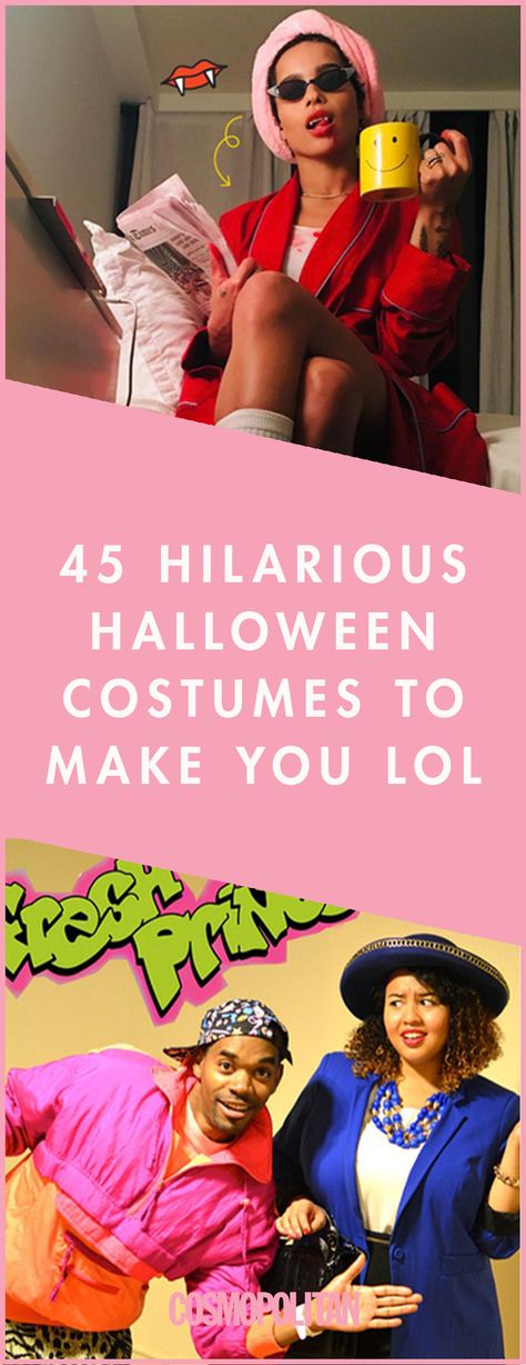 Here, 45 funny Halloween costumes that guarantee a laugh and will give you hilarious inspiration, from impressive pun costumes to throwback ideas. Halloween Costumes Women Meme, Legendary Halloween Costumes, Clever Work Halloween Costumes, Funny Super Hero Costumes, Hilarious Diy Halloween Costumes, Instagram Vs Reality Costume, Weird Costumes Funny, Funny 2023 Halloween Costumes, Halloween Pun Costumes Diy