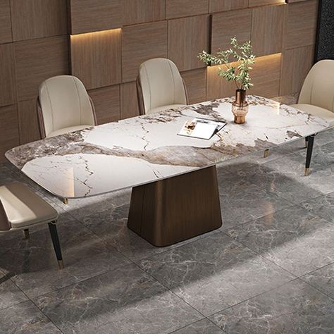 Wood Base Stone Top Dining Table, Dinner Table Luxury, Dinner Table Modern, Kitchen Table Marble, Table Chair Design, Latest Dining Table Designs, 12 Seat Dining Table, Dining Table Stone, Latest Dining Table