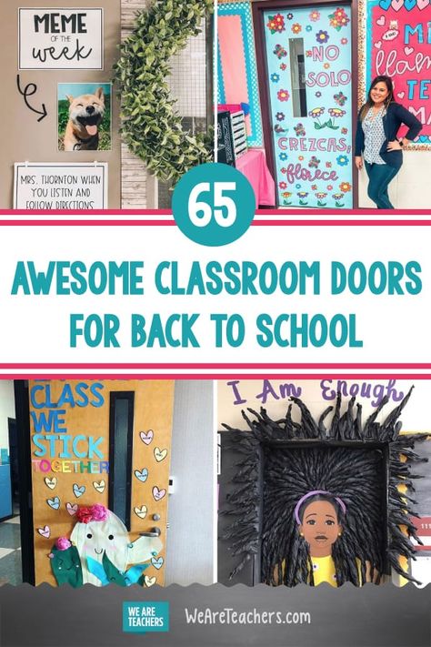 65 Awesome Classroom Doors For Back-to-School Ela Door Decorations Middle School, Middle School Welcome Bulletin Boards, Better Together School Theme, Middle School Classroom Door, Classroom Door Decorations Welcome, Beginning Of School Year Bulletin Boards, Classroom Door Design, Back To School Classroom Door, High School Door