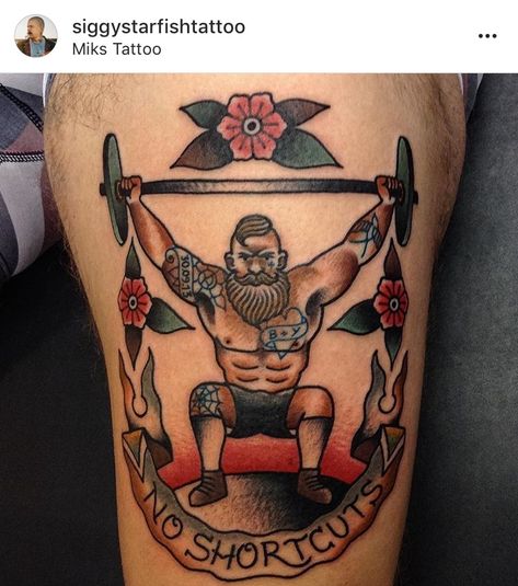 Circus Strongman Tattoo, Traditional Tattoo Weight Lifter, Strong Man Tattoo, Weightlifting Tattoo, Boxing Tattoo, Boxer Tattoo, Boxing Tattoos, Swallow Tattoo Design, Fighter Tattoo