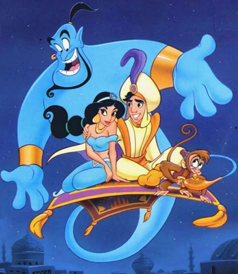 Aladdin Wallpaper, Aladdin 1992, Belle And Beast, Disney Cartoon Characters, Images Disney, Wallpaper Disney, Aladdin And Jasmine, Kids' Movies, Disney Live Action