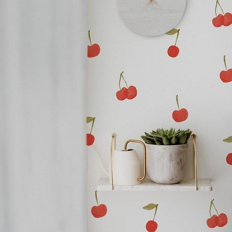 These adorable NEW decals really are the cherry on top to a playful and sweet nursery or playroom. 🍒 Cherry Nursery, Playroom Table, Toddler Bed Sheets, Sweet Nursery, Not Meant To Be, Crib Toddler Bed, Desk Essentials, Green Accessories, Wall Art Wallpaper