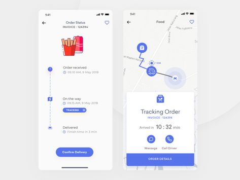 Food App Order Tracking & Delivery by Mohammad Shohid 💯 Step Counter App, Ios App Design Inspiration, Food App Sign Up Page, Delivery App Ui, Food Delivery App Wireframe, Restaurant App, Ux Design Principles, Ui Ux 디자인, Food Delivery App