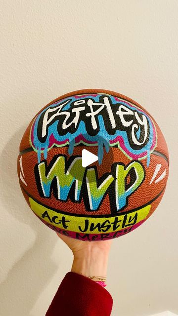 Whitney Belaire on Instagram: "Handlettered custom basketball- linktree to get one!  ✨tag a bball parent!   ✨more in highlights reel   #custombasketball #handlettered #bubbleletters #basketballgift #basketballlovers" Basketball Gifts, Custom Basketball, Bubble Letters, January 13, Savannah, Get One, Hand Lettering, Highlights, Basketball