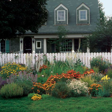 Joanna Kuchta, Gardening Basics, Cottage Patio, Yard Makeover, Garden Ideas Cheap, Low Maintenance Landscaping, White Picket Fence, Garden Shrubs, Fine Gardening