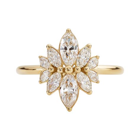 Engagement Rings – Page 11 – ARTEMER Marquis Diamond, Flower Romantic, White Engagement Ring, Diamond Alternative Engagement Ring, Cluster Diamond Ring, Marquise Cut Rings, White Diamond Rings Engagement, Marquise Cut Engagement Ring, Pear Diamond Engagement Ring