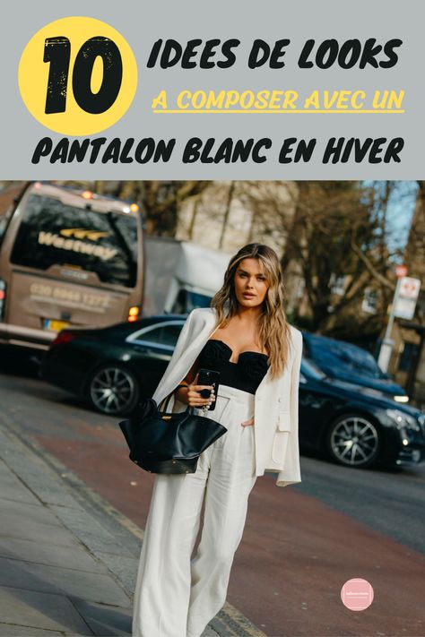 Les pantalons blancs en hiver respirent un luxe silencieux et constituent également une option idéale à porter au quotidien surtout en hiver. Comme chaque hiver, pulls, manteaux et pantalons longs ont déjà envahi nos garde-robes et, par conséquent, les looks de cette saison. Parmi toutes, se distinguent les couleurs sombres comme le noir, le marron chocolat, le bordeaux ou le vert bouteille. Blogging, Porter, Coin