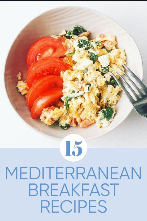 15 Mediterranean-Style Breakfast Recipes to Make Mornings Just Taste Better Recipes easy116 Mediterranean Breakfast Salad, Easy Mediterranean Diet Breakfast Ideas, Healthy Breakfast Mediterranean, What To Drink On Mediterranean Diet, Breakfast Ideas Mediterranean Diet, Easy Mediterranean Recipes Breakfast, Medaterain Diet Recipes Breakfast, Healthy Mediterranean Breakfast Recipes, Savory Mediterranean Breakfast