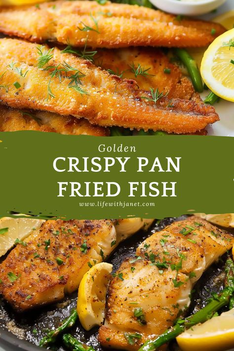 Crispy Pan Fried Fish in Minutes Pan Fry Cod Fish Recipes, Pan Fried Tilapia Crispy, Pan Frying Fish, Pan Fried Swai Fish Recipes, Fried Striper Fish Recipes, Sole Fish Recipes Pan Fried, Basa Fillet Recipes Pan Fried, Cod Fillet Recipes Pan Fried, Frozen Basa Fillet Recipes