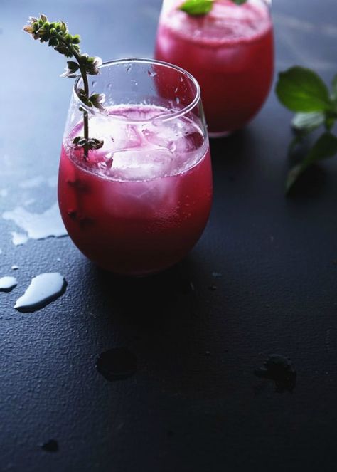 Blueberry Basil Vodka Gimlet | thetarttart.com Vodka Based Cocktails, Blueberry Basil, Vodka Gimlet, Basil Cocktail, Cocktail Images, Tarte Fine, Blueberry Syrup, Lime Basil, Classic Cocktail Recipes