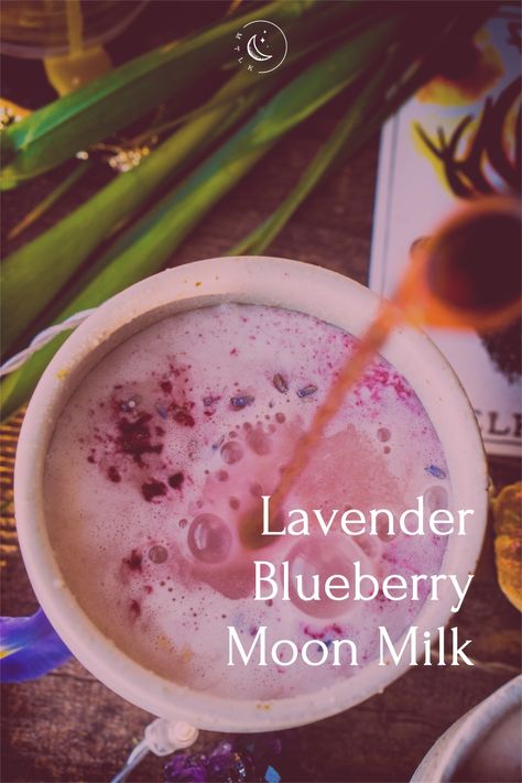 Herbal Tea Recipes Diy, Edible Lavender, Moon Milk Recipe, Body Ecology Diet, Herbal Drink, Moon Milk, No Caffeine, Lavender Recipes, Magical Moon