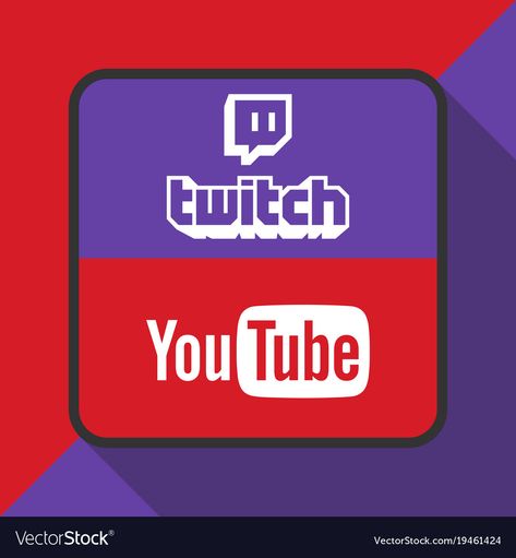 Logo With Background, Neutral App Icons, Twitch App, Logo Twitch, Twitch Logo, Youtube Logo, Logo Background, Vector Icons