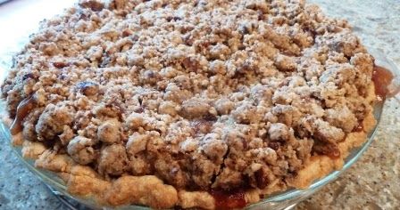 This is the second of the three pies I made for my Grandpa's birthday.  It was good with fresh Carolina peaches, but I think it ... Burbon Pecan Pie, Bourbon Peach Pie, Peach Crumb Pie, Brown Sugar Peaches, Pecan Crumble, Bourbon Pecan Pie, Maple Bourbon, Favorite Pie, Peach Pie