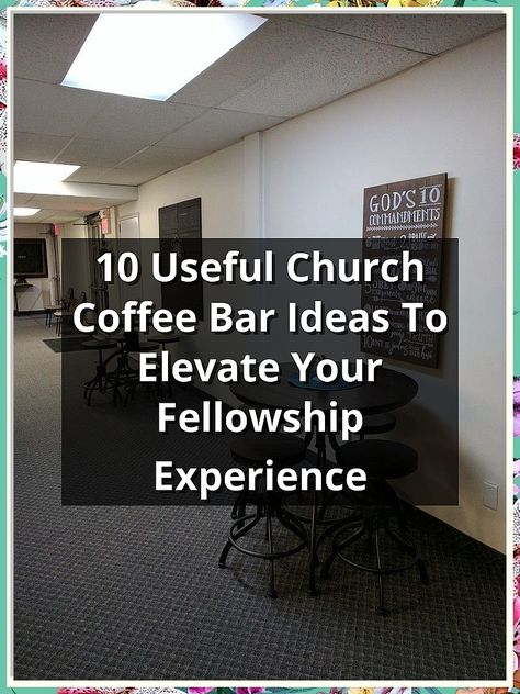 Transform your church gatherings with our top 10 useful church coffee bar ideas! Discover creative ways to set up a welcoming coffee station that enhances fellowship and community spirit. From unique beverage options to inviting decor, these ideas will elevate your church's coffee experience, making every meeting more enjoyable. Perfect for fostering connections and warmth among members, these tips are a must-read for any church leader. Church Coffee Station, Church Coffee Bar Ideas, Church Cafe Design, Coffee Signage, Church Foyer, Bar Corner, Coffee Bar Ideas, Tea Station, Coffee Room