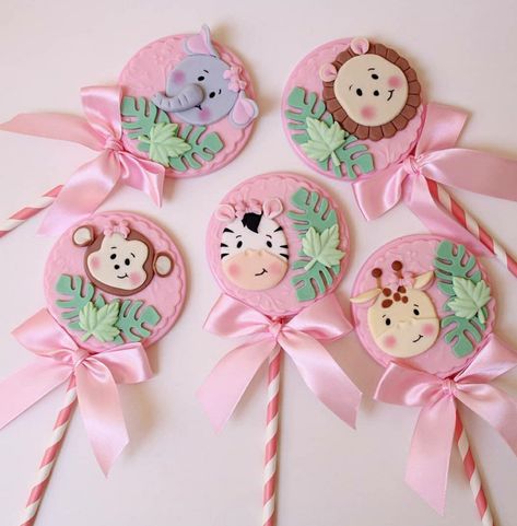 Jungle Safari Cake, Festa Safari Baby, Safari Cakes, Baby Shower Theme Decorations, Zoo Party, Baby Shower Deco, Baby Rosa, Animal Cupcakes, Baby Prince