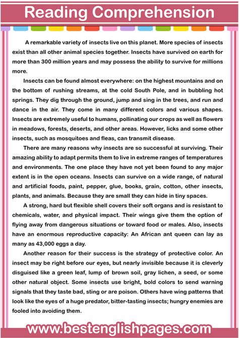 Reading Comprehension Passages with Questions and Answers Pdf: 6 Best Reading Passages Pdf - Best English Pages English Questions And Answers, Short Passages With Questions, English Passages For Class 3, Comprehension For Grade 6 With Questions, Comprehension For Grade 7 With Questions, Read The Passage And Answer The Question, Sat Reading, Sixth Grade Reading, Passage Writing