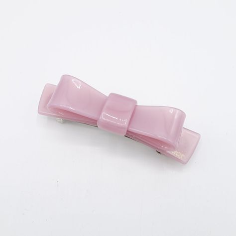 Coquette Hair Accessories, Cute Hair Pins, Cute Clips, Korean Hair Accessories, Clip For Thick Hair, Items To Buy, French Barrette, Cellulose Acetate, Bow Hair