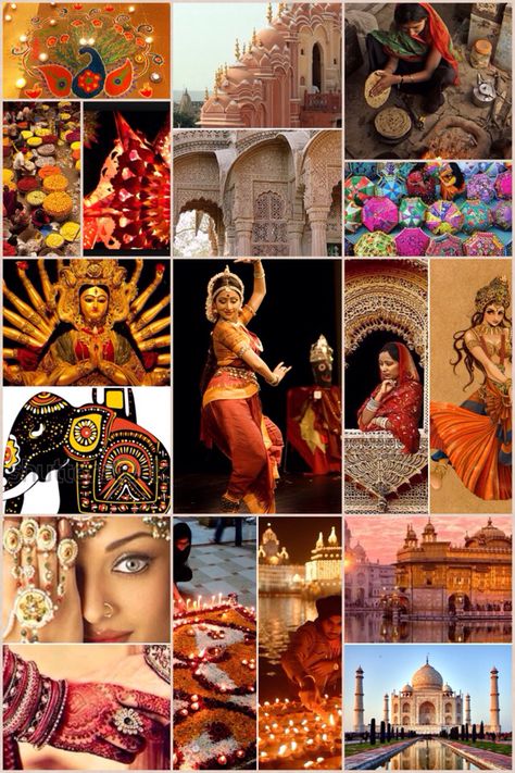 A little collage a made of the Indian culture! Isn't it beautiful? YES, It is Beautiful Collage Of Indian Culture, East Indian Culture, Indian Culture Mood Board, Culture Collage Project, Indian Culture Aesthetic Art, Indian Collage Art, India Culture Photography, Indian Culture Photography, Indian Culture Aesthetic