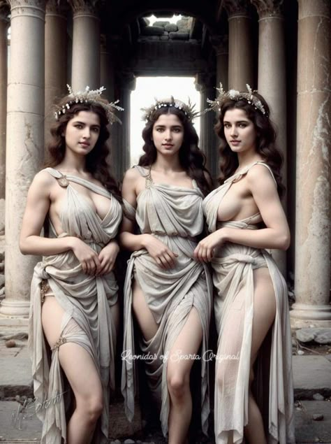 Rare Features, The Three Graces, Three Graces, Sacred Feminine, Goddess Art, Art Women, Digital Art Girl, Beautiful Smile Women, Greek Mythology