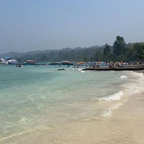 Elephant Beach on Havelock Island (Andaman & Nicobar, India) is beautiful. There is no denying it. The soft, pale sand is backed by trees and mangroves, lapped by turquoise wavelets and we had it all to ourselves…briefly. Yes, this is a tiny dose of Insta vs Reality. We took an early morning trek through the forest to reach Elephant Beach and we had this blissful scene all to ourselves for about 10 minutes. We wandered around enjoying the peace and marvelling at the incredible water full o... Insta Vs Reality, Andaman Nicobar, Havelock Island, The Peace, Early Morning, Travel Blogger, Elephant, Trees, Forest