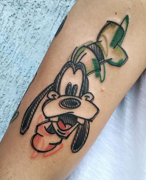 Disney Goofy Tattoos Ideas, Goofy Tattoos Disney, Small Goofy Tattoo Ideas, Disney Goofy Tattoos, Goofy Tattoo Disney, Goofy Tattoos Ideas, Goofy Tattoos, Tattoo For Baby, Idea For Tattoo