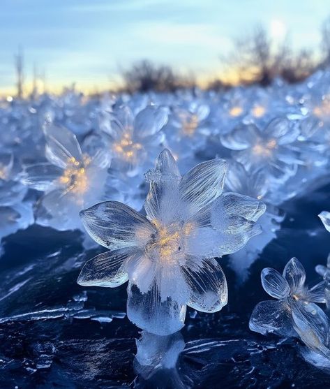 Frozen Flower Aesthetic, Frozen Flowers Aesthetic, Frozen Rain, Ice Tree, Ice Flowers, Vibe Blue, Ice Aesthetic, Ice Photography, Frozen Rose