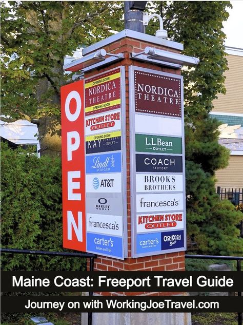 Discover all the best shopping, restaurants, hotels, and things to do in our Freeport, Maine Travel Guide. Freeport Maine Things To Do, Things To Do In Ogunquit Maine, Places To Eat Bar Harbor Maine, Freeport Maine, Maine Tourist Attractions, Maine Attractions, Maine Coast, Maine Travel, New England Travel