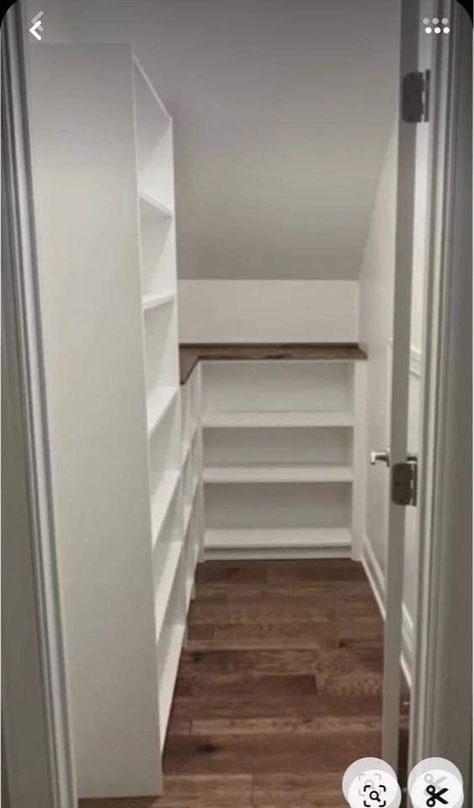 [SponsoredPost] 67 Top Under Stairs Pantry Shelving Ideas Tips and Tricks You Don't Want To Miss 2023 #understairspantryshelvingideas Basement Under The Stairs Ideas, Narrow Under Stairs Pantry, Wine Closet Under Staircase, Stairwell Pantry Ideas, Pantry In Stairwell, Under Stairway Closet Ideas, Sloped Ceiling Pantry, Understairs Pantry Ideas, Under Stairs Closet Shelves