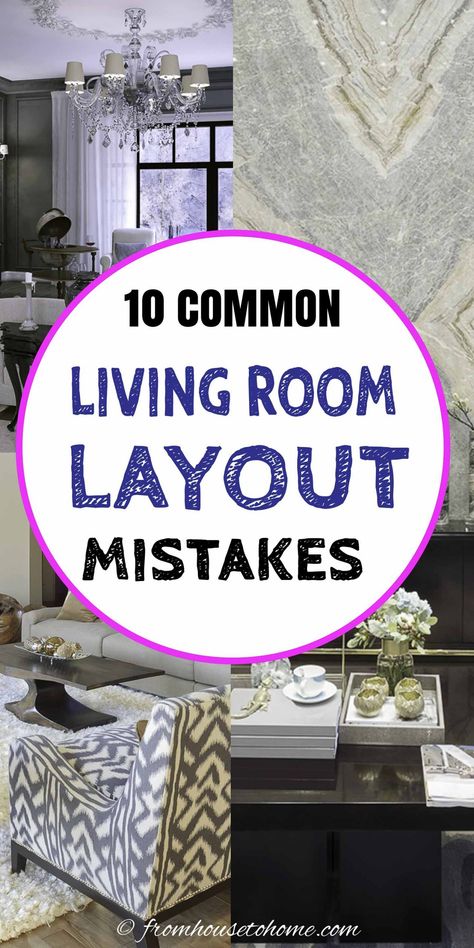 Learn how to fix these common living room layout mistakes with easy-to-implement living room furniture arrangement solutions that will help your home decor and interior design look its best. Common Living Room, Living Room Layouts, Next Living Room, Interior Design Principles, Sewing Room Storage, Narrow Living Room, Living Room Layout, Room Layouts, Living Room Furniture Layout