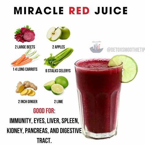 Health Juice Recipes, Liver Cleanse Juice, Red Juice, Easy Juice Recipes, Healthy Juicer Recipes, Healthy Juice Drinks, Juice Smoothies Recipes, Drink Recipes Nonalcoholic, Smoothie Drink Recipes